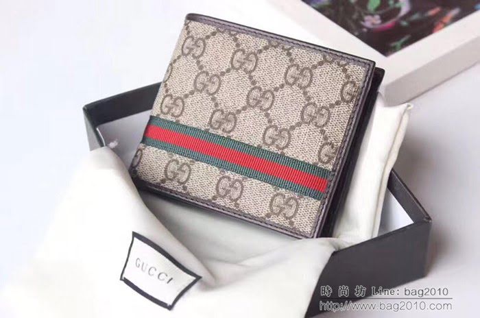 GUCCI古馳 錢包 實物拍攝 原廠材料 男士短錢夾 138042   ydgq3250